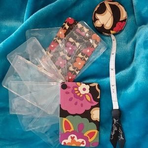 NWOT Vera Bradley card case and measuring tape set